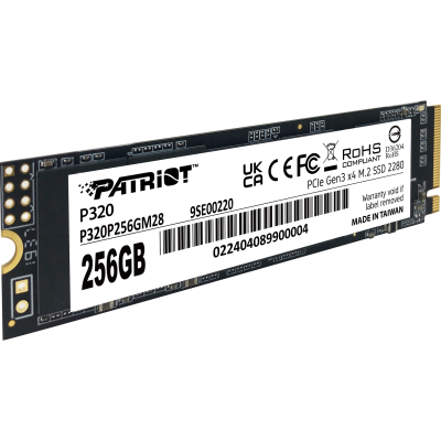 Накопичувач SSD M.2 2280 256GB Patriot (P320P256GM28) - фото 2 Накопичувач SSD M.2 2280 256GB Patriot (P320P256GM28) - фото 2