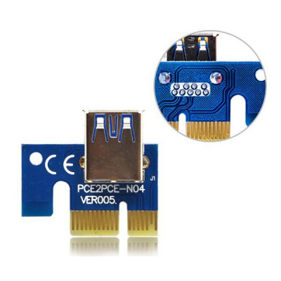 Райзер PCI-E x1 to 16x 60cm USB 3.0 Cable SATA to 6Pin Power v.006C Dynamode (RX-riser-006c 6 pin) - фото 3 Райзер PCI-E x1 to 16x 60cm USB 3.0 Cable SATA to 6Pin Power v.006C Dynamode (RX-riser-006c 6 pin) - фото 3