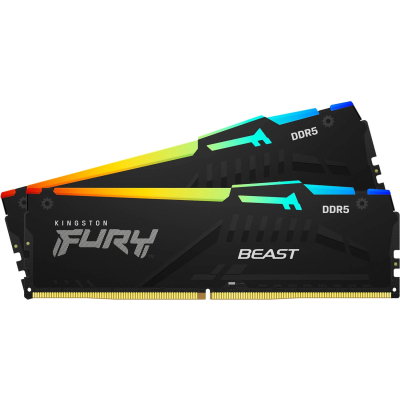 Модуль пам'яті для комп'ютера DDR5 64GB (2x32GB) 6000 MHz Beast RGB Kingston Fury (ex.HyperX) (KF560C30BBAK2-64) - фото 4 Модуль пам'яті для комп'ютера DDR5 64GB (2x32GB) 6000 MHz Beast RGB Kingston Fury (ex.HyperX) (KF560C30BBAK2-64) - фото 4