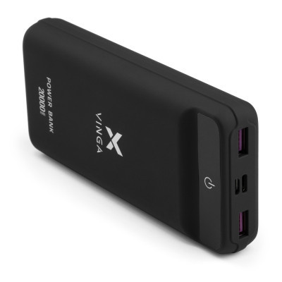 Батарея універсальна Vinga 20000 mAh QC3.0 Display soft touch black (VPB2QLSBK) - фото 6 Батарея універсальна Vinga 20000 mAh QC3.0 Display soft touch black (VPB2QLSBK) - фото 6