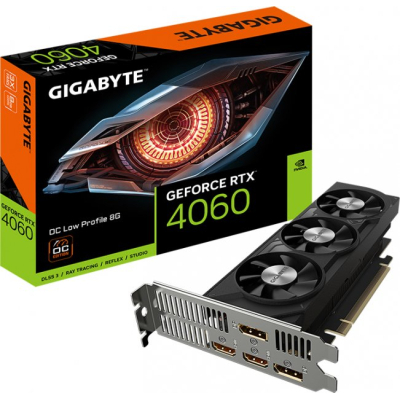 Відеокарта GIGABYTE GeForce RTX4060 8Gb OC Low Profile (GV-N4060OC-8GL) - фото 2 Відеокарта GIGABYTE GeForce RTX4060 8Gb OC Low Profile (GV-N4060OC-8GL) - фото 2