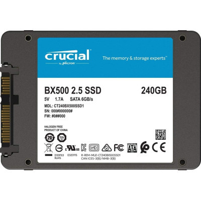 Накопичувач SSD 2.5" 240GB Micron (CT240BX500SSD1) - фото 2 Накопичувач SSD 2.5" 240GB Micron (CT240BX500SSD1) - фото 2
