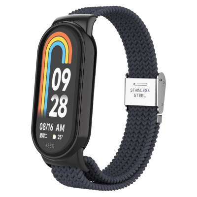 Ремінець до фітнес браслета Armorstandart Braided Solo Loop для Xiaomi Mi Band 8 Charcoal (ARM69928) - фото 1 Ремінець до фітнес браслета Armorstandart Braided Solo Loop для Xiaomi Mi Band 8 Charcoal (ARM69928) - фото 1