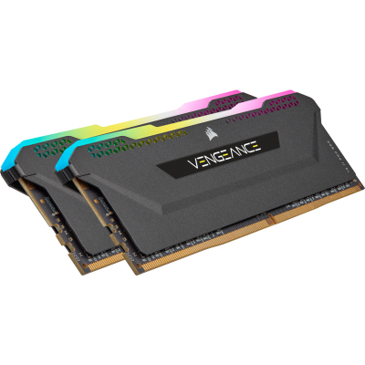Модуль пам'яті для комп'ютера DDR4 32GB (2x16GB) 3600 MHz Vengeance RGB PRO SL Black Corsair (CMH32GX4M2D3600C18) - фото 1 Модуль пам'яті для комп'ютера DDR4 32GB (2x16GB) 3600 MHz Vengeance RGB PRO SL Black Corsair (CMH32GX4M2D3600C18) - фото 1