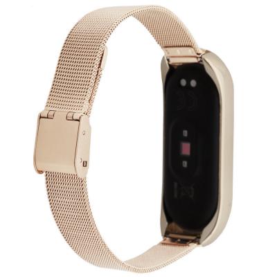Ремінець до фітнес браслета BeCover Metal для Xiaomi Mi Smart Band 5 Rose Gold (705149) - фото 3 Ремінець до фітнес браслета BeCover Metal для Xiaomi Mi Smart Band 5 Rose Gold (705149) - фото 3