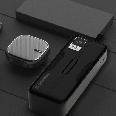 Батарея універсальна ColorWay 50 000 mAh PD/18W, QC3.0/22.5, Digital Display, Black (CW-PB500LPC5BK-PDD) - фото 8 Батарея універсальна ColorWay 50 000 mAh PD/18W, QC3.0/22.5, Digital Display, Black (CW-PB500LPC5BK-PDD) - фото 8