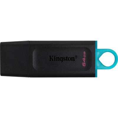 USB флеш накопичувач Kingston 64GB DataTraveler Exodia Black/Teal USB 3.2 (DTX/64GB) - фото 1 USB флеш накопичувач Kingston 64GB DataTraveler Exodia Black/Teal USB 3.2 (DTX/64GB) - фото 1