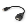 Дата кабель OTG USB 2.0 AF to Micro 5P Vinga (VCPDCOTGMBK)