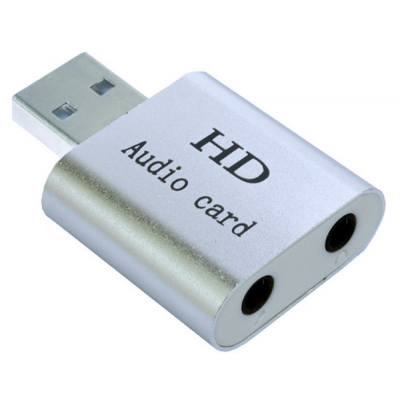 Звукова плата Dynamode USB-SOUND7-ALU silver - фото 1 Звукова плата Dynamode USB-SOUND7-ALU silver - фото 1