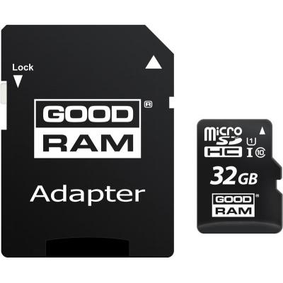 Карта пам'яті Goodram 32GB microSDHC Class 10 (M1AA-0320R12) - фото 1 Карта пам'яті Goodram 32GB microSDHC Class 10 (M1AA-0320R12) - фото 1
