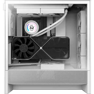 Корпус NZXT H5 Flow Compact All White (CC-H52FW-01) - фото 7 Корпус NZXT H5 Flow Compact All White (CC-H52FW-01) - фото 7