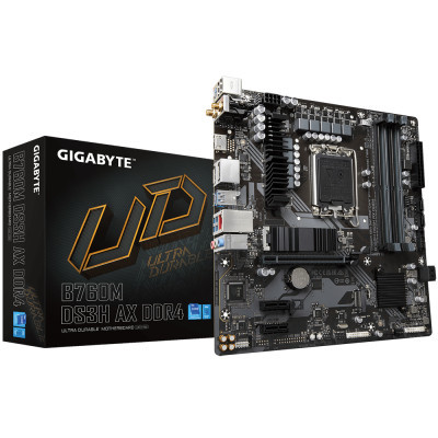 Материнська плата GIGABYTE B760M DS3H AX DDR4 - фото 2 Материнська плата GIGABYTE B760M DS3H AX DDR4 - фото 2