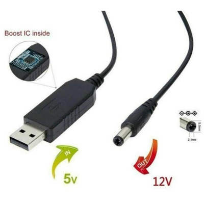 Кабель живлення USB 2.0 AM to DC 5.5 х 2.1 mm 1.0m 5V to 12V Dynamode (DM-USB-DC-5.5x2.1-12V) - фото 5 Кабель живлення USB 2.0 AM to DC 5.5 х 2.1 mm 1.0m 5V to 12V Dynamode (DM-USB-DC-5.5x2.1-12V) - фото 5