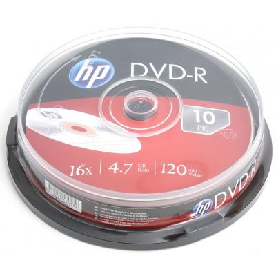 Диск DVD HP DVD-R 4.7GB 16X 10шт (69315/DME00026-3) - фото 1 Диск DVD HP DVD-R 4.7GB 16X 10шт (69315/DME00026-3) - фото 1