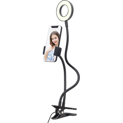 Набір блогера Gembird LED ring 3.5'' 5W, holder (LED-RING4-PH-01) - фото 1 Набір блогера Gembird LED ring 3.5'' 5W, holder (LED-RING4-PH-01) - фото 1