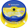 Диск DVD Verbatim 4.7Gb 4x CakeBox 25 шт silver (43489)