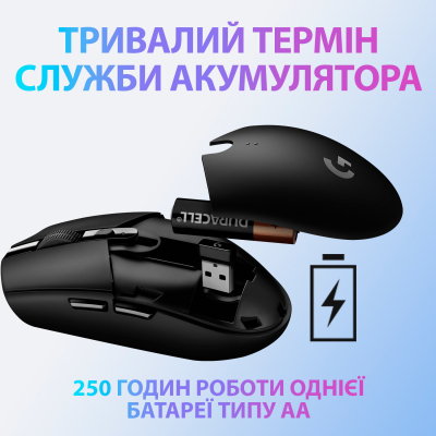 Мишка Logitech G305 Lightspeed White (910-005291) - фото 4 Мишка Logitech G305 Lightspeed White (910-005291) - фото 4