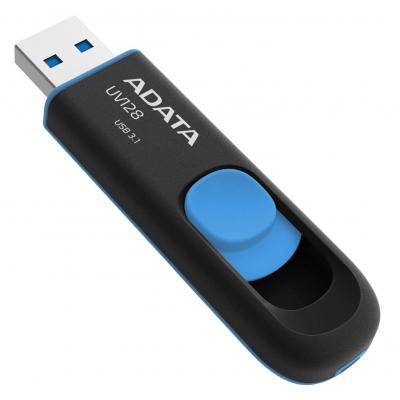 USB флеш накопичувач ADATA 128GB UV128 Black/Blue USB 3.1 (AUV128-128G-RBE) - фото 4 USB флеш накопичувач ADATA 128GB UV128 Black/Blue USB 3.1 (AUV128-128G-RBE) - фото 4