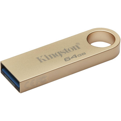 USB флеш накопичувач Kingston 64GB DataTraveler SE9 G3 Gold USB 3.2 (DTSE9G3/64GB) - фото 2 USB флеш накопичувач Kingston 64GB DataTraveler SE9 G3 Gold USB 3.2 (DTSE9G3/64GB) - фото 2