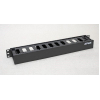 Кабельний організатор 19" 1U однобічна гребінка Zpas (T-SO-900-614)