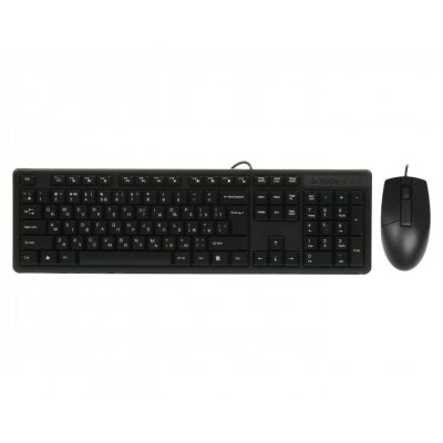 Комплект A4Tech KK-3330S USB Black - фото 1 Комплект A4Tech KK-3330S USB Black - фото 1