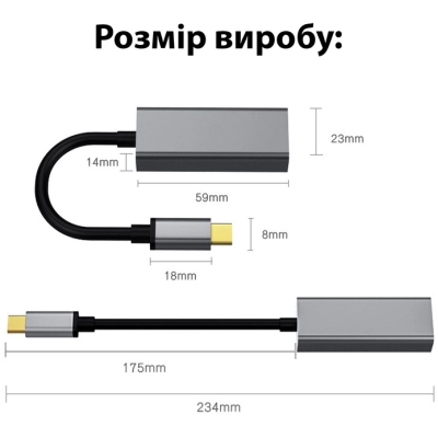 Адаптер Dynamode USB3.0 Type-C to 1000/100 Mbit/s RJ-45 (RTL8153) 0.13 m (DM-AD-GLAN-C) - фото 6 Адаптер Dynamode USB3.0 Type-C to 1000/100 Mbit/s RJ-45 (RTL8153) 0.13 m (DM-AD-GLAN-C) - фото 6