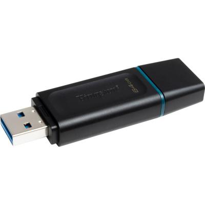 USB флеш накопичувач Kingston 64GB DataTraveler Exodia Black/Teal USB 3.2 (DTX/64GB) - фото 4 USB флеш накопичувач Kingston 64GB DataTraveler Exodia Black/Teal USB 3.2 (DTX/64GB) - фото 4