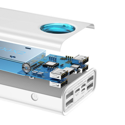 Батарея універсальна Baseus Amblight 30000mAh 65W, 6A, QC3.0, PD3.0, cable Type-C/100W (PPLG-A02) - фото 5 Батарея універсальна Baseus Amblight 30000mAh 65W, 6A, QC3.0, PD3.0, cable Type-C/100W (PPLG-A02) - фото 5