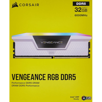Модуль пам'яті для комп'ютера DDR5 32GB (2x16GB) 6000 MHz Vengeance RGB White Corsair (CMH32GX5M2E6000C36W) - фото 4 Модуль пам'яті для комп'ютера DDR5 32GB (2x16GB) 6000 MHz Vengeance RGB White Corsair (CMH32GX5M2E6000C36W) - фото 4