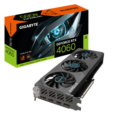 Відеокарта GIGABYTE GeForce RTX4060 8Gb EAGLE OC (GV-N4060EAGLE OC-8GD) - фото 7 Відеокарта GIGABYTE GeForce RTX4060 8Gb EAGLE OC (GV-N4060EAGLE OC-8GD) - фото 7