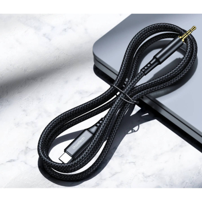 Кабель мультимедійний AUX USB-C to TRS Audio 3.5mm M/M DAC Chip 96kHz 1.0m black Choetech (AUX006) - фото 2 Кабель мультимедійний AUX USB-C to TRS Audio 3.5mm M/M DAC Chip 96kHz 1.0m black Choetech (AUX006) - фото 2