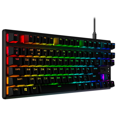 Клавіатура HyperX Alloy Origins Core PBT HX Red (639N7AA) - фото 2 Клавіатура HyperX Alloy Origins Core PBT HX Red (639N7AA) - фото 2