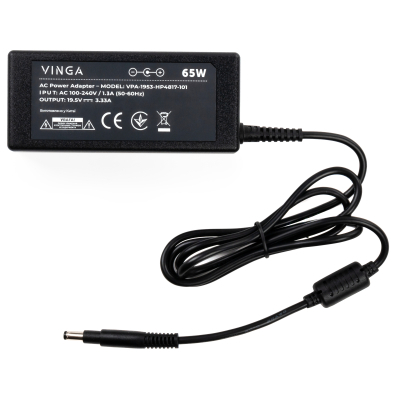 Блок живлення до ноутбуку Vinga HP 65W 19.5V 3.3А 4.8*1.7 long (VPA-1953-HP4817-101) - фото 3 Блок живлення до ноутбуку Vinga HP 65W 19.5V 3.3А 4.8*1.7 long (VPA-1953-HP4817-101) - фото 3