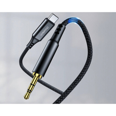 Кабель мультимедійний AUX USB-C to TRS Audio 3.5mm M/M DAC Chip 96kHz 1.0m black Choetech (AUX006) - фото 3 Кабель мультимедійний AUX USB-C to TRS Audio 3.5mm M/M DAC Chip 96kHz 1.0m black Choetech (AUX006) - фото 3