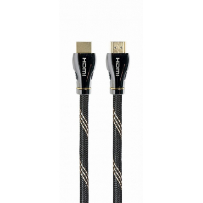 Кабель мультимедійний HDMI to HDMI 1.0m V.2.1 Premium Cablexpert (CCBP-HDMI8K-1M) - фото 1 Кабель мультимедійний HDMI to HDMI 1.0m V.2.1 Premium Cablexpert (CCBP-HDMI8K-1M) - фото 1