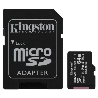 Карта пам'яті Kingston 64GB micSDXC class 10 A1 Canvas Select Plus (SDCS2/64GB) - фото 1 Карта пам'яті Kingston 64GB micSDXC class 10 A1 Canvas Select Plus (SDCS2/64GB) - фото 1