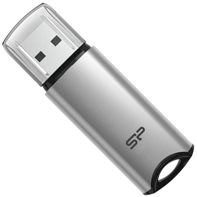 USB флеш накопичувач Silicon Power 64 GB Silicon M02 Aluminum Silver USB 3.2 (SP064GBUF3M02V1S) - фото 1 USB флеш накопичувач Silicon Power 64 GB Silicon M02 Aluminum Silver USB 3.2 (SP064GBUF3M02V1S) - фото 1