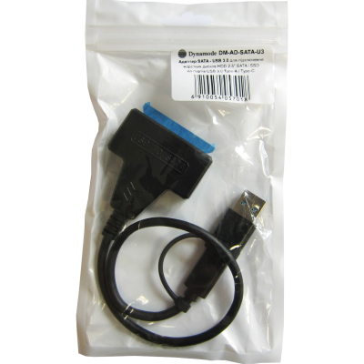 Адаптер USB3.0 Type-A/C HDD 2,5" SATA II/III / SSD Dynamode (DM-AD-SATA-U3) - фото 10 Адаптер USB3.0 Type-A/C HDD 2,5" SATA II/III / SSD Dynamode (DM-AD-SATA-U3) - фото 10