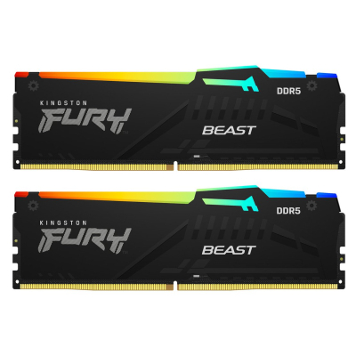 Модуль пам'яті для комп'ютера DDR5 64GB (2x32GB) 6000 MHz Beast RGB Kingston Fury (ex.HyperX) (KF560C30BBAK2-64) - фото 1 Модуль пам'яті для комп'ютера DDR5 64GB (2x32GB) 6000 MHz Beast RGB Kingston Fury (ex.HyperX) (KF560C30BBAK2-64) - фото 1