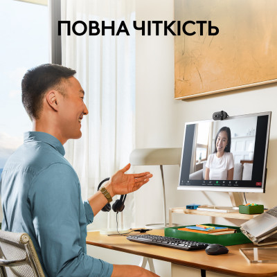 Веб-камера Logitech Brio 100 Full HD Graphite (960-001585) - фото 2 Веб-камера Logitech Brio 100 Full HD Graphite (960-001585) - фото 2