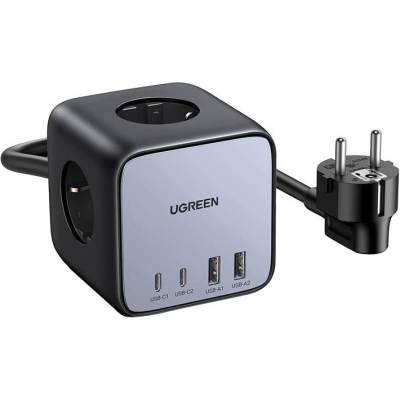 Зарядний пристрій Ugreen 4xUSB 65W DigiNest Cube (2хUSB-C+2xUSB-A) CD268 (60113) - фото 1 Зарядний пристрій Ugreen 4xUSB 65W DigiNest Cube (2хUSB-C+2xUSB-A) CD268 (60113) - фото 1
