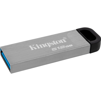 USB флеш накопичувач Kingston 512GB DataTraveler Kyson Silver/Black USB 3.2 (DTKN/512GB) - фото 1 USB флеш накопичувач Kingston 512GB DataTraveler Kyson Silver/Black USB 3.2 (DTKN/512GB) - фото 1