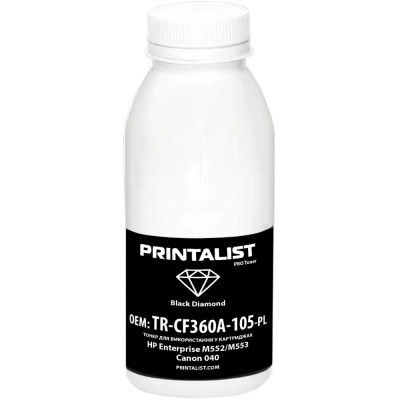 Тонер HP Enterprise M552/M553, Canon 040, 120г Black Printalist (TR-CF360A-105-PL) - фото 1 Тонер HP Enterprise M552/M553, Canon 040, 120г Black Printalist (TR-CF360A-105-PL) - фото 1