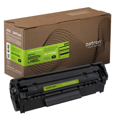 Картридж Patron CANON FX-10 GREEN Label (для MF4120/ 4140) (PN-FX10GL) - фото 1 Картридж Patron CANON FX-10 GREEN Label (для MF4120/ 4140) (PN-FX10GL) - фото 1