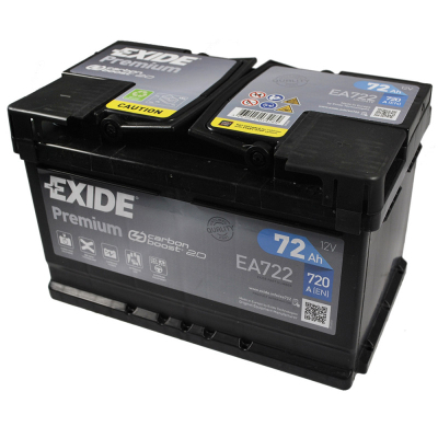 Акумулятор автомобільний EXIDE PREMIUM 72A (EA722) - фото 3 Акумулятор автомобільний EXIDE PREMIUM 72A (EA722) - фото 3