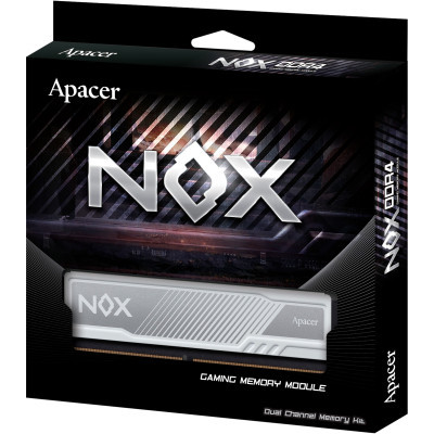 Модуль пам'яті для комп'ютера DDR4 16GB (2x8GB) 3200 MHz NOX White Apacer (AH4U16G32C28YMWAA-2) - фото 5 Модуль пам'яті для комп'ютера DDR4 16GB (2x8GB) 3200 MHz NOX White Apacer (AH4U16G32C28YMWAA-2) - фото 5