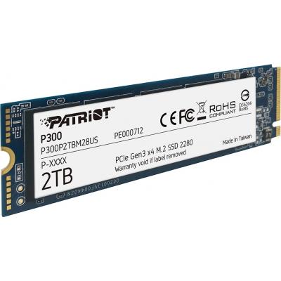 Накопичувач SSD M.2 2280 2TB Patriot (P300P2TBM28) - фото 2 Накопичувач SSD M.2 2280 2TB Patriot (P300P2TBM28) - фото 2