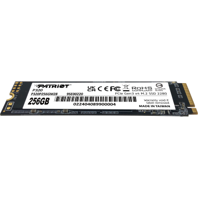 Накопичувач SSD M.2 2280 256GB Patriot (P320P256GM28) - фото 4 Накопичувач SSD M.2 2280 256GB Patriot (P320P256GM28) - фото 4