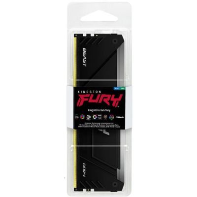 Модуль пам'яті для комп'ютера DDR4 32GB 3600 MHz Fury Beast RGB Kingston Fury (ex.HyperX) (KF436C18BB2A/32) - фото 5 Модуль пам'яті для комп'ютера DDR4 32GB 3600 MHz Fury Beast RGB Kingston Fury (ex.HyperX) (KF436C18BB2A/32) - фото 5