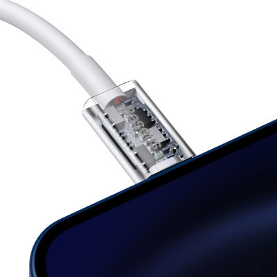 Дата кабель USB-C to Lightning 1.0m 20W Superior Series White Baseus (CATLYS-A02) - фото 6 Дата кабель USB-C to Lightning 1.0m 20W Superior Series White Baseus (CATLYS-A02) - фото 6